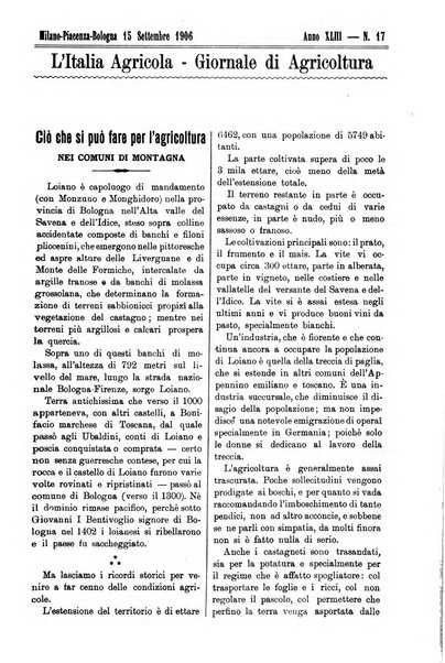 L' Italia agricola giornale di agricoltura