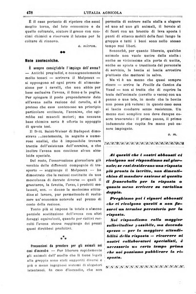 L' Italia agricola giornale di agricoltura