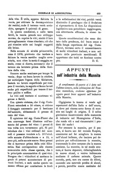 L' Italia agricola giornale di agricoltura