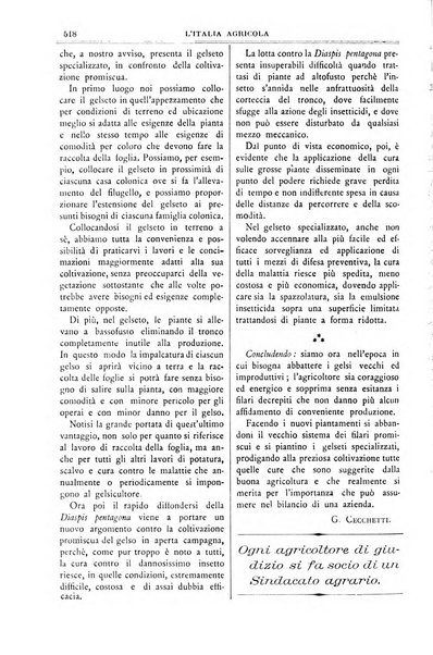 L' Italia agricola giornale di agricoltura