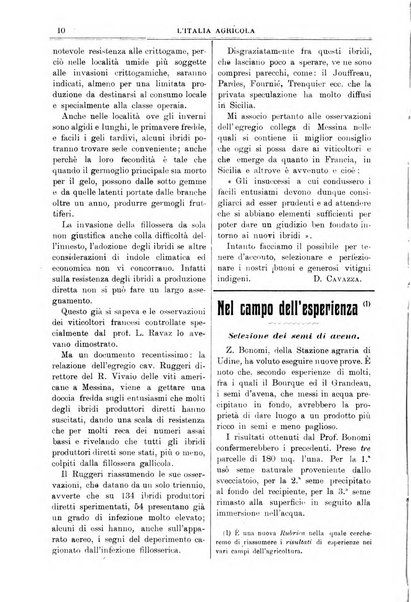 L' Italia agricola giornale di agricoltura