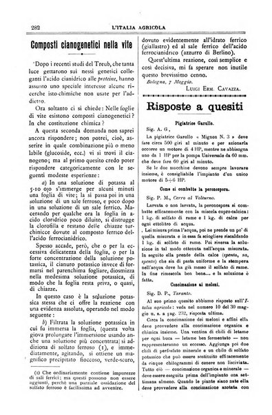 L' Italia agricola giornale di agricoltura