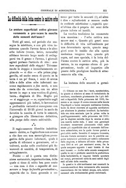 L' Italia agricola giornale di agricoltura