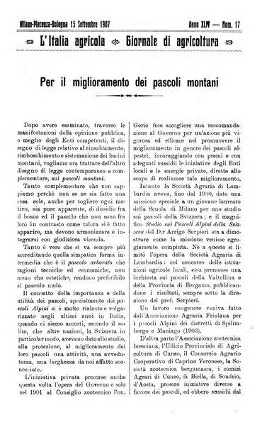 L' Italia agricola giornale di agricoltura