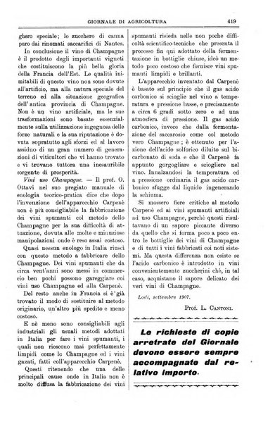 L' Italia agricola giornale di agricoltura