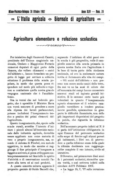 L' Italia agricola giornale di agricoltura