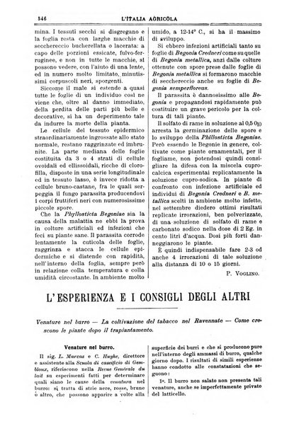 L' Italia agricola giornale di agricoltura