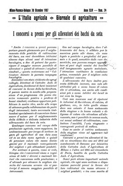 L' Italia agricola giornale di agricoltura