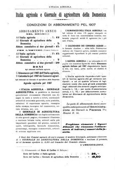 L' Italia agricola giornale di agricoltura