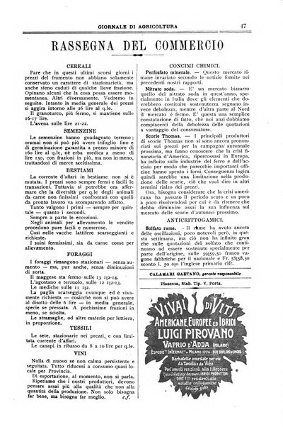 L' Italia agricola giornale di agricoltura