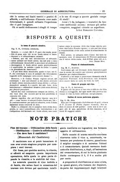 L' Italia agricola giornale di agricoltura