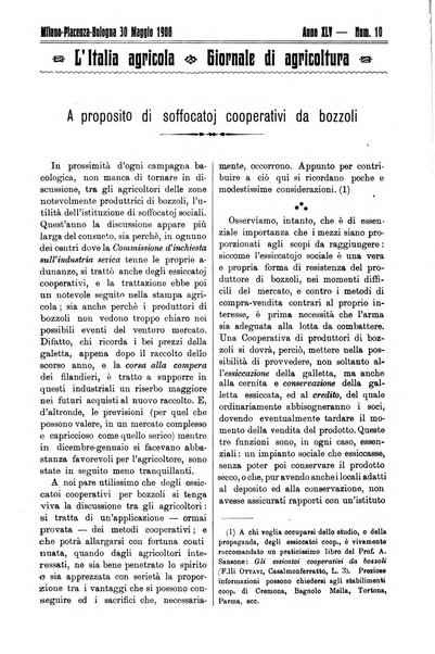 L' Italia agricola giornale di agricoltura