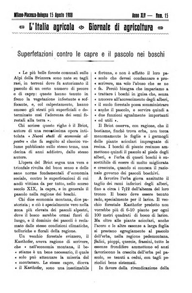 L' Italia agricola giornale di agricoltura