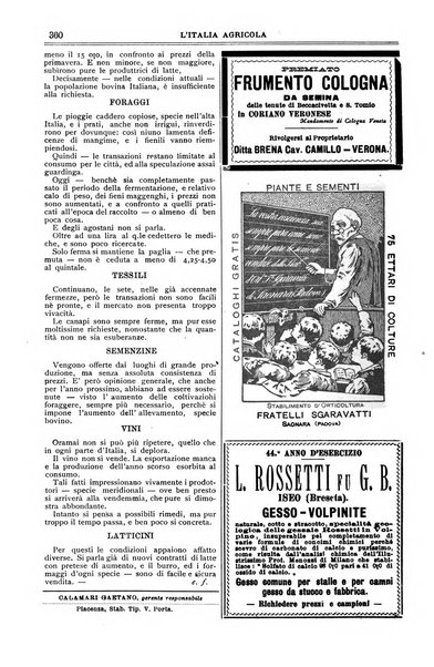 L' Italia agricola giornale di agricoltura