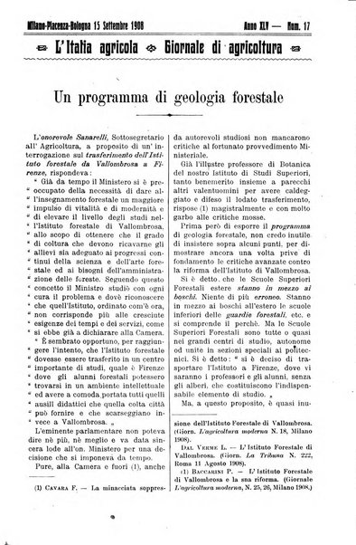 L' Italia agricola giornale di agricoltura