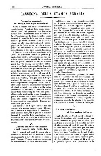 L' Italia agricola giornale di agricoltura