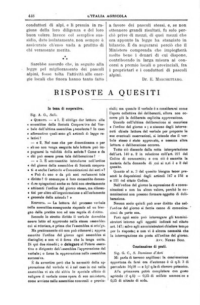 L' Italia agricola giornale di agricoltura