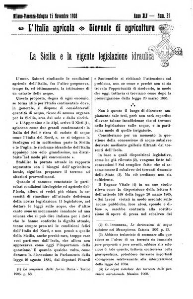 L' Italia agricola giornale di agricoltura