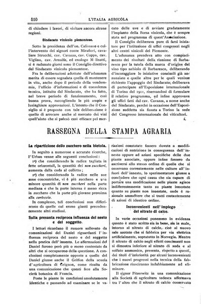 L' Italia agricola giornale di agricoltura