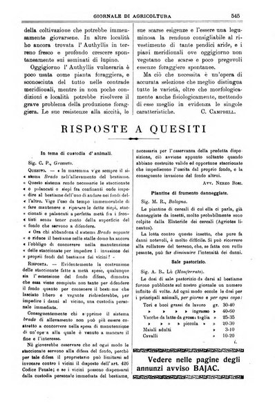 L' Italia agricola giornale di agricoltura