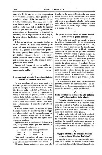 L' Italia agricola giornale di agricoltura