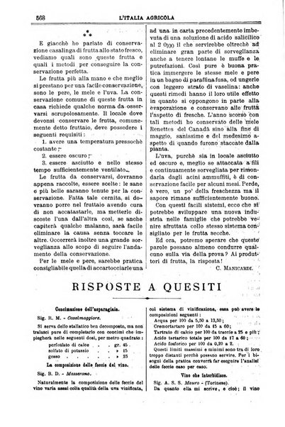 L' Italia agricola giornale di agricoltura