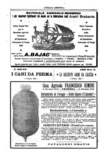 L' Italia agricola giornale di agricoltura