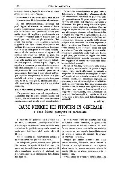 L' Italia agricola giornale di agricoltura