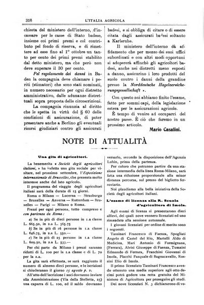 L' Italia agricola giornale di agricoltura