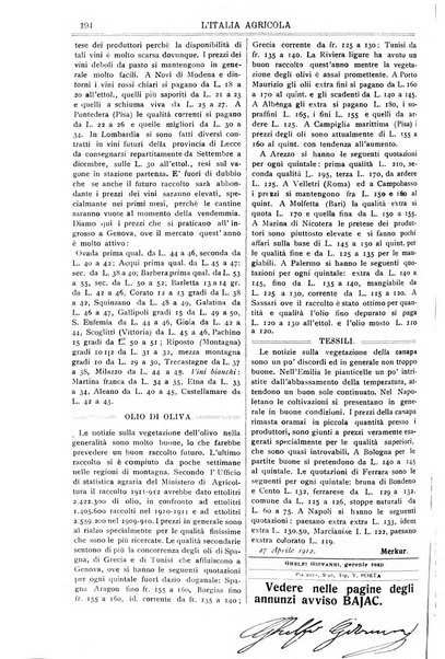 L' Italia agricola giornale di agricoltura