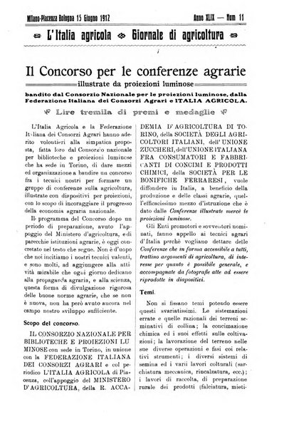 L' Italia agricola giornale di agricoltura