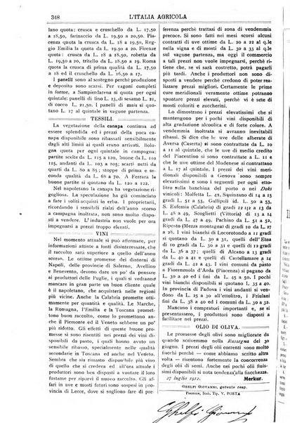 L' Italia agricola giornale di agricoltura