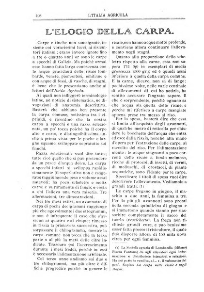 L' Italia agricola giornale di agricoltura