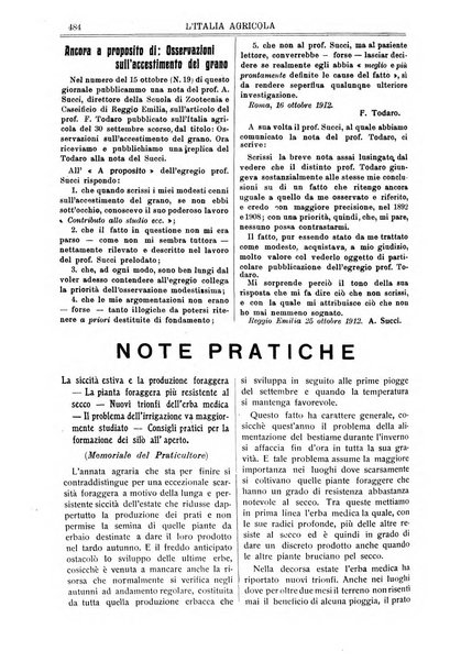 L' Italia agricola giornale di agricoltura