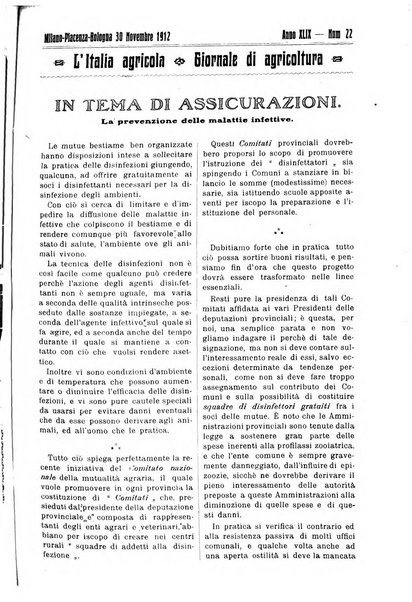 L' Italia agricola giornale di agricoltura