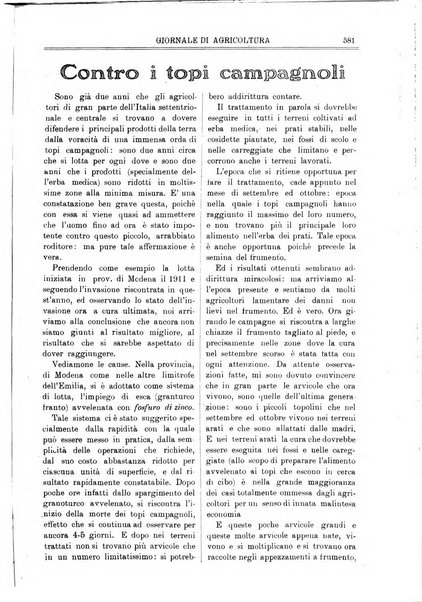 L' Italia agricola giornale di agricoltura