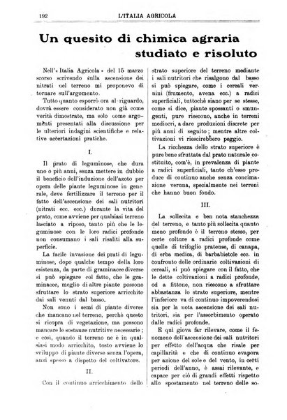 L' Italia agricola giornale di agricoltura