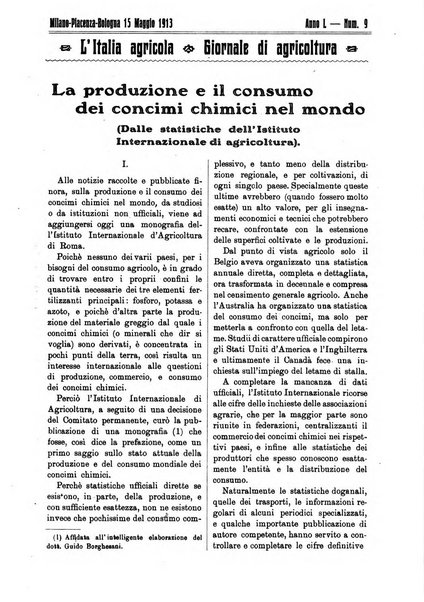 L' Italia agricola giornale di agricoltura