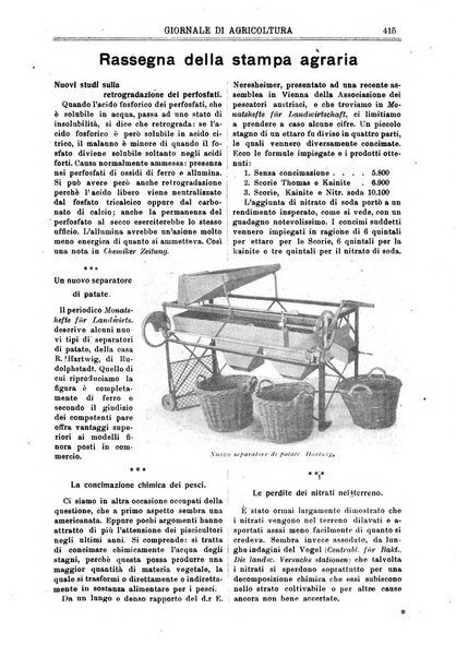 L' Italia agricola giornale di agricoltura