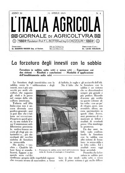 L' Italia agricola giornale di agricoltura