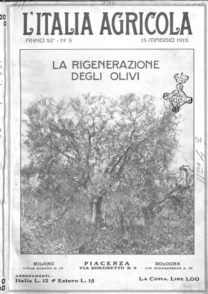 L' Italia agricola giornale di agricoltura