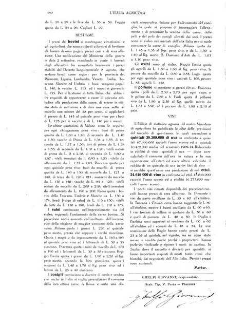 L' Italia agricola giornale di agricoltura