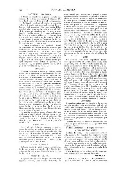 L' Italia agricola giornale di agricoltura