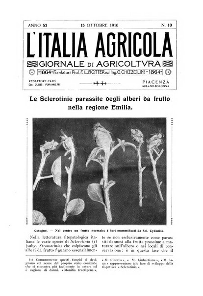 L' Italia agricola giornale di agricoltura