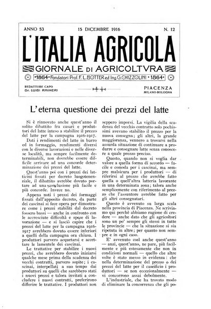 L' Italia agricola giornale di agricoltura