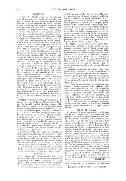 L' Italia agricola giornale di agricoltura