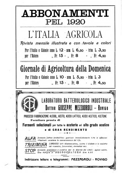 L' Italia agricola giornale di agricoltura