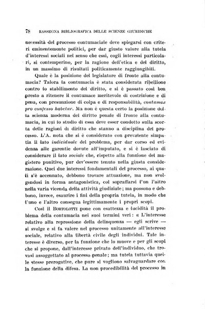 Rassegna bibliografica delle scienze giuridiche