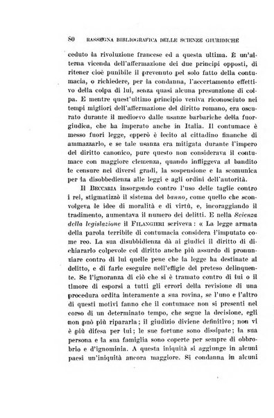 Rassegna bibliografica delle scienze giuridiche