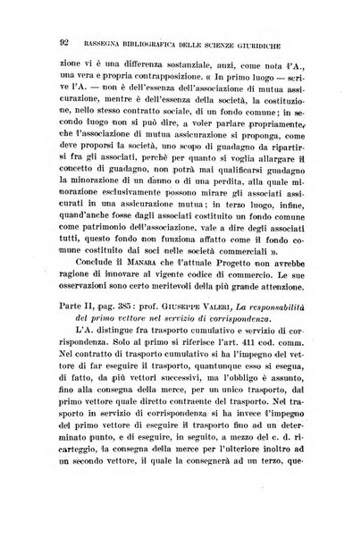 Rassegna bibliografica delle scienze giuridiche